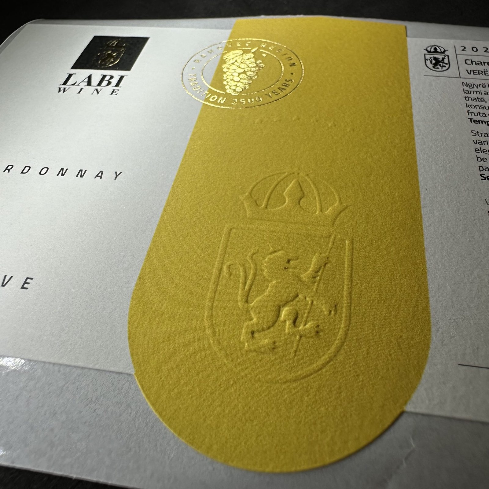 Embossing a secco