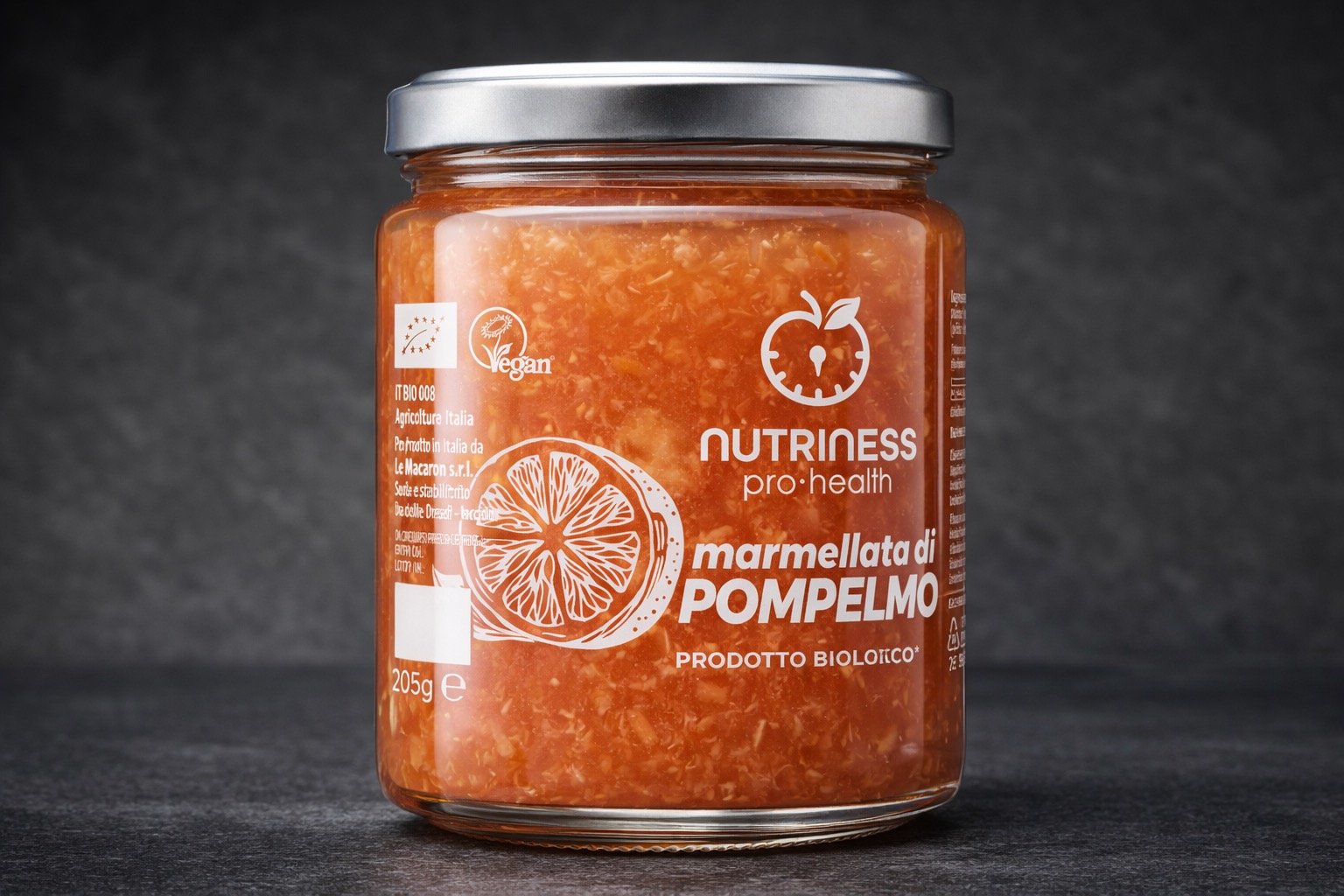 Etichetta marmellata di pompelmo